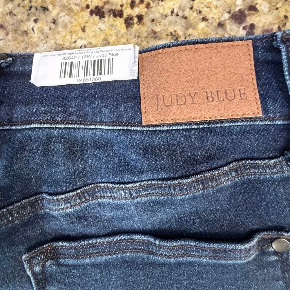 Judy Blue Women’s SZ 18W High Waisted Wide Leg Trouser Jeans BRAND NEW NWT - Picture 12 of 16